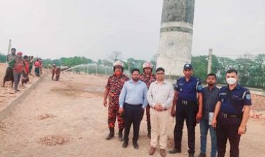 বালিয়াকান্দিতে আরএন্ডবি ইটভাটার পানি দিয়ে আগুন নিভিয়ে কার্যক্রম বন্ধ