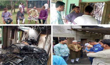 জেলা পরিষদ সদস্যের বাড়িতে আগুন
