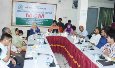 বগুড়ায় এনজিও বিষয়ক ব্যুরোর প্রতিনিধি দলের টিএমএসএস কার্যক্রম পরিদর্শন