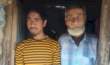 নওগাঁর পত্নীতলা নন্দনপুরে দৃষ্টি প্রতিবন্ধী বাবা ও ছেলে না খেয়ে রোজা, পানি দিয়ে ইফতার করতে হয়
