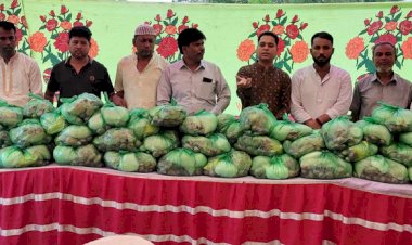 হোমনা আলীপুর প্রবাসী মানব কল্যাণ সংগঠনের উদ্যোগে ঈদ উপহার সামগ্রী বিতরণ