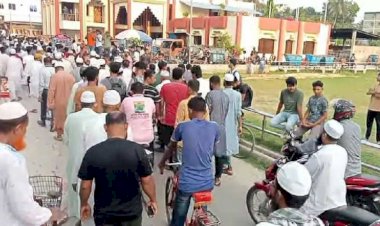 কেশবপুরে ফিলিস্তিনেরা নৃশংস গণহত্যা ও  বর্বরোচিত হামলার প্রতিবাদে গণমিছিল