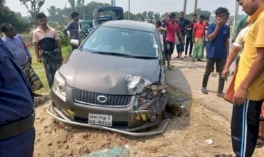 মনোহরদীতে প্রাইভেট কার ও সিএনজির সংঘর্ষে চালক নিহত