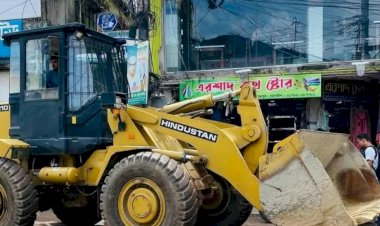 দিনাজপুরে অবৈধ স্থাপনা উচ্ছেদে অভিযান!