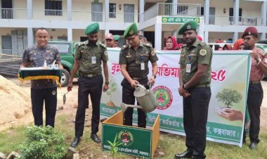 কক্সবাজার জেলা আনসার বাহিনীর বৃক্ষ রোপণ অভিযান: বাস যোগ্য পৃথিবী গড়ার অঙ্গিকার