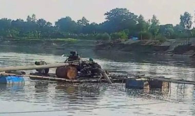 মাখলা-ফাটা ঢেপা নদী থেকে অবৈধ বালু উত্তোলনের মহাউৎসব!