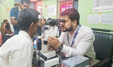 রাজবাড়ীতে বিনামূল্যে চক্ষু সেবা পেল ৩শ রোগী