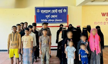 টেকনাফে মালয়েশিয়া পাচারের সময় নারী ও শিশুসহ ২৮ জন উদ্ধার