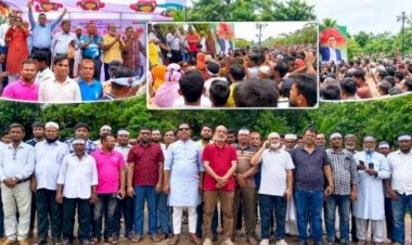 ঝাউতলায় জেলা বিএনপির উদ্যোগে গণসমাবেশ ও প্রতিবাদ সভা