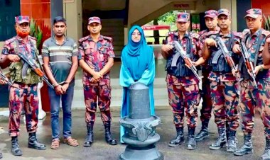 নওগাঁ বলিহার রাজবাড়ীর কষ্টিপাথরের   ২ কোটি ৪৫ লাখ টাকা মূল্যের শিবলিঙ্গ উদ্ধার, আটক ১