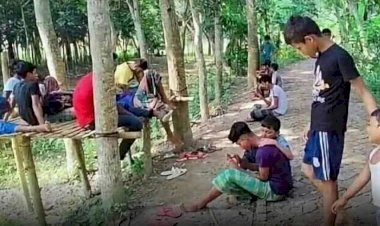গ্রাম থেকে হারিয়ে যাচ্ছে লেখাপড়া