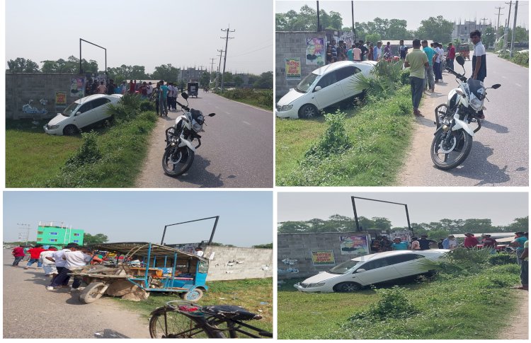 গাজীপুরে প্রাইভেট অটোরিক্সার মুখোমুখি সংঘর্ষ 