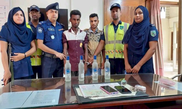 শ্রীপুরে মাওনা হাইওয়ে পুলিশের হাতে বিদেশি মদ সহ দুইজন আটক!