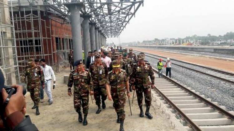 নড়াইলে বিভিন্ন উন্নয়ন কার্যক্রম পরিদর্শন করেন সেনাপ্রধান জেনারেল এস এম শফিউদ্দিন আহমেদ