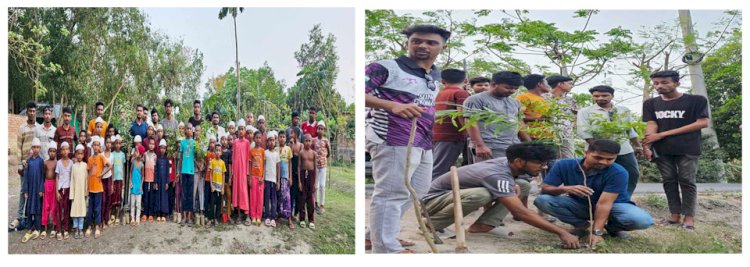 নড়াইলে তীব্র তাপপ্রবাহ থেকে মুক্তি ও এসডিজি অর্জনের লক্ষ্যে ছাত্রলীগের বৃক্ষরোপণ কর্মসূচি