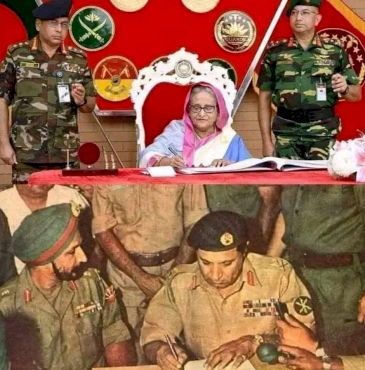 পদত‍্যাগ করে দেশ থেকে পালাইছেন, হাসিনা ও তাহার বোন রেহেনা