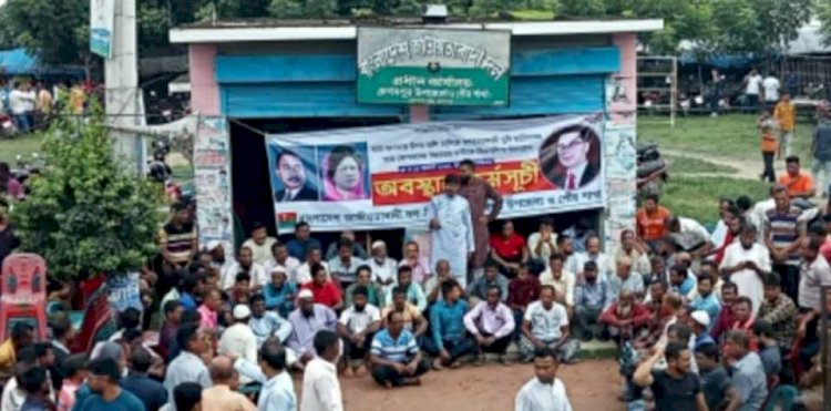 গণহত্যাকারীদের বিচারের দাবীতে কেশবপুরে  বিএনপি'র অবস্থান কর্মসূচী পালিত হয়েছে