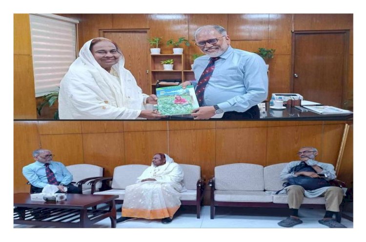 ঢাকায় প্রধান উপদেষ্টার বিশেষ সহকারীর সাথে ড.হোসনে আরা বেগমের মতবিনিময়