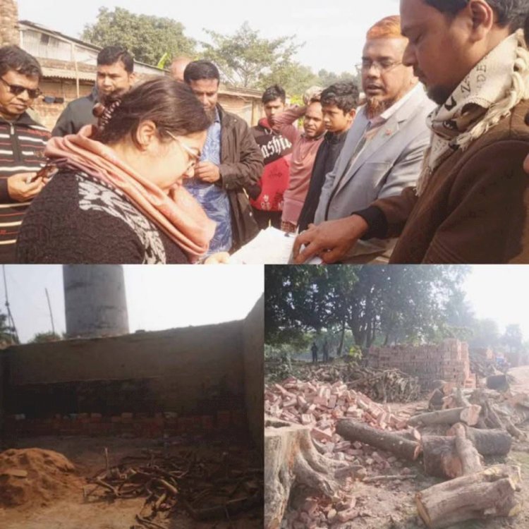 রাজশাহী মোহনপুরে ভ্রাম্যমান আদালত  লাইসেন্সবিহীন ৩ টি ইটভাটা ও চালকলে ২লাখ ৫৭ হাজার টাকা জরিমানা