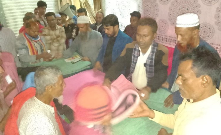 মনোহরদীতে প্রবাসীদের অর্থায়নে দুঃস্থদের মাঝে কম্বল বিতরণ