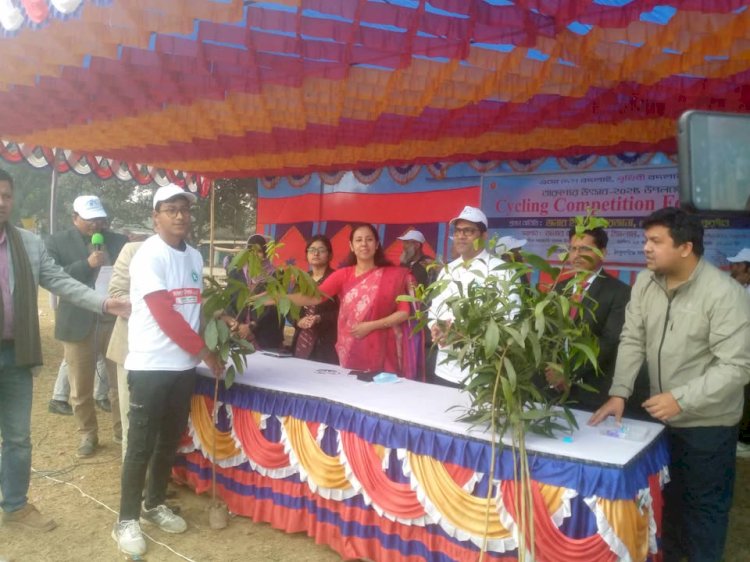 ঠাকুরগাঁওয়ে অনুষ্ঠিত হলো তারুণ্যের উৎসব উপলক্ষে Cycling competition for youth