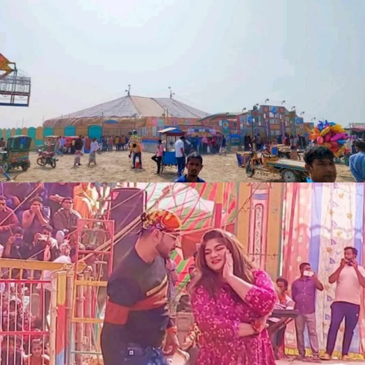 নওগাঁর শতবর্ষে ঐতিহ্যবাহী গুজিশহর প্রেমগোসাই মেলায় যাত্রাপালার নামে চলছে নগ্ন ও অশ্লীল নৃত্য