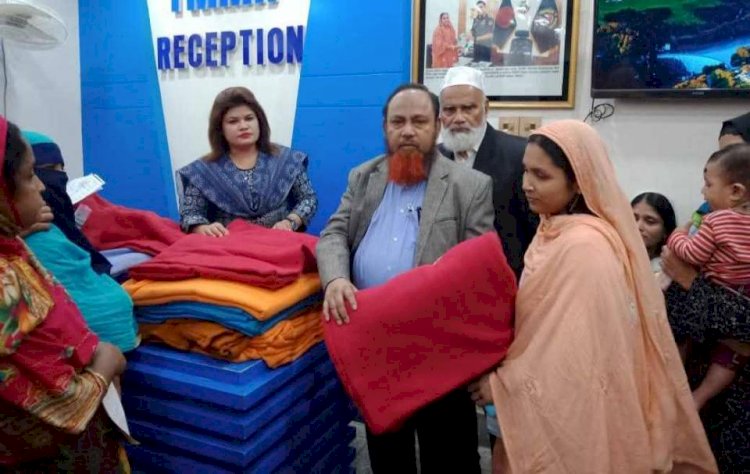 ঢাকায় টিএমএসএস কর্তৃক কম্বল বিতরণ