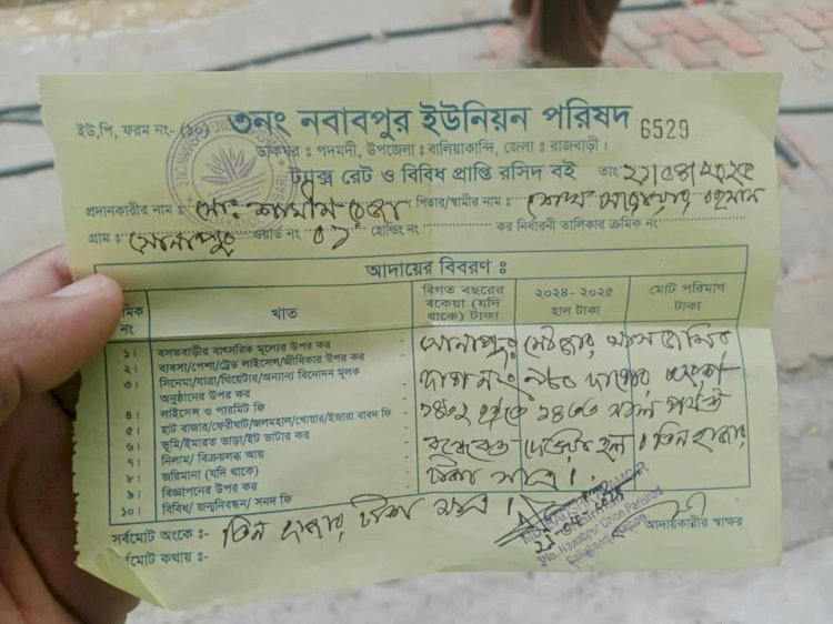 বালিয়াকান্দিতে কোটি টাকা মুল্যের খাস জমিতে পাকা স্থাপনা নির্মাণের অনুমতি দিল আ.লীগ নেতা ইউপি চেয়ারম্যান