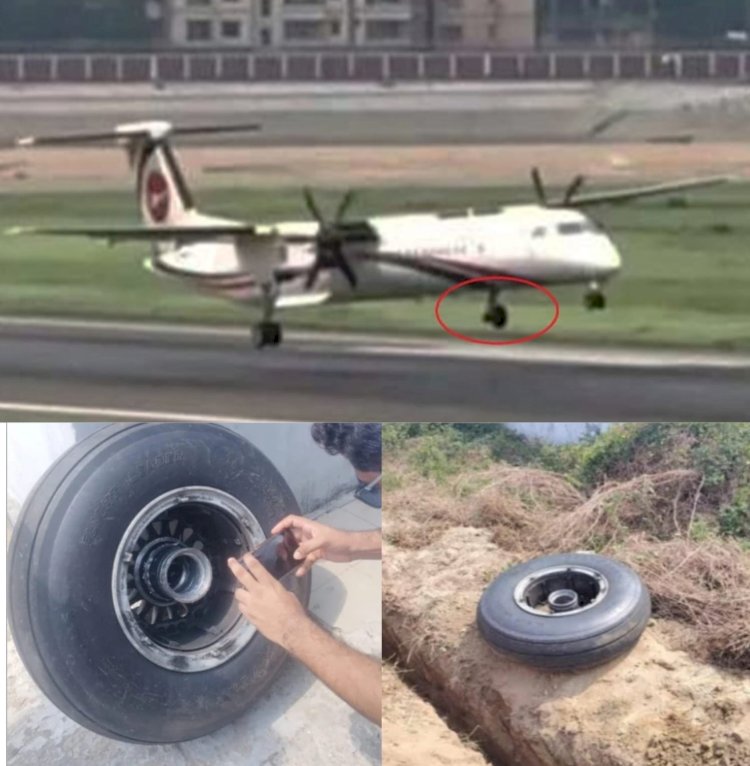 কক্সবাজারে উড়ন্ত বিমান থেকে খুলে পড়ল চাকা