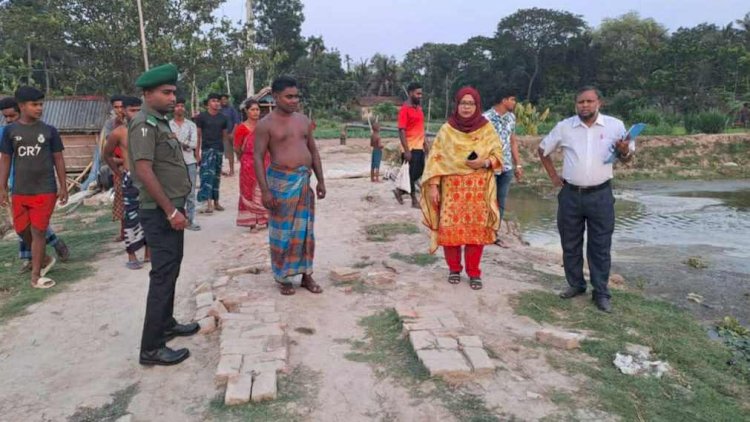 কেশবপুরে মৎস্য ঘের স্থাপন নীতিমালা অমান্য  করায় ভ্রাম্যমাণ আদালত জরিমানা