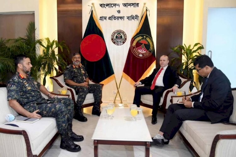 আনসার ভিডিপি মহাপরিচালকের সাথে আলজেরিয়ার রাষ্ট্রদূতের সৌজন্য সাক্ষাৎ