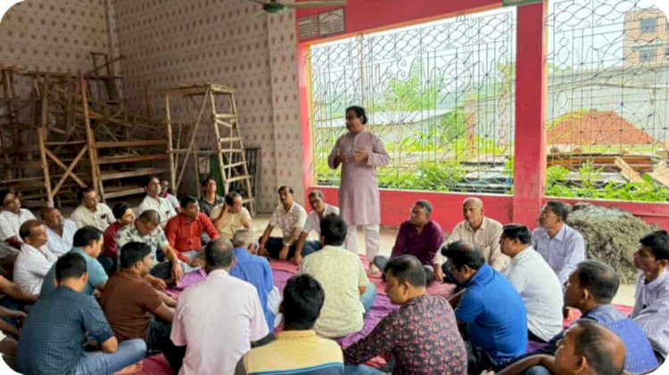 কেশবপুর জন্মাষ্টমী উদযাপন কমিটির উদ্যোগে  মতবিনিময় সভা