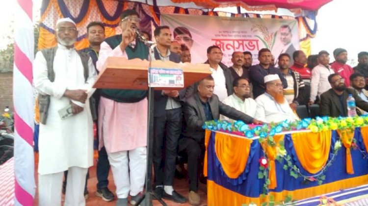 কেশবপুরে ইউনিয়নে ধানের শীষ প্রতীকের  নির্বাচনী জনসভা অনুষ্ঠিত
