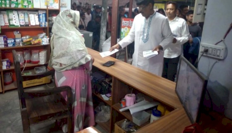 কেশবপুরে ধানের শীষের পক্ষে লিফলেট  বিতরণ