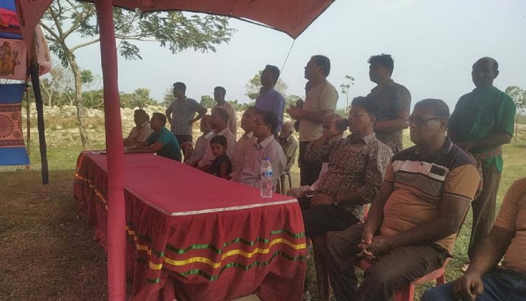 কেশবপুরের বসুন্তিয়া মহাশ্মশানে ৫ম তম  ভাগবত পাঠের অনুষ্ঠান