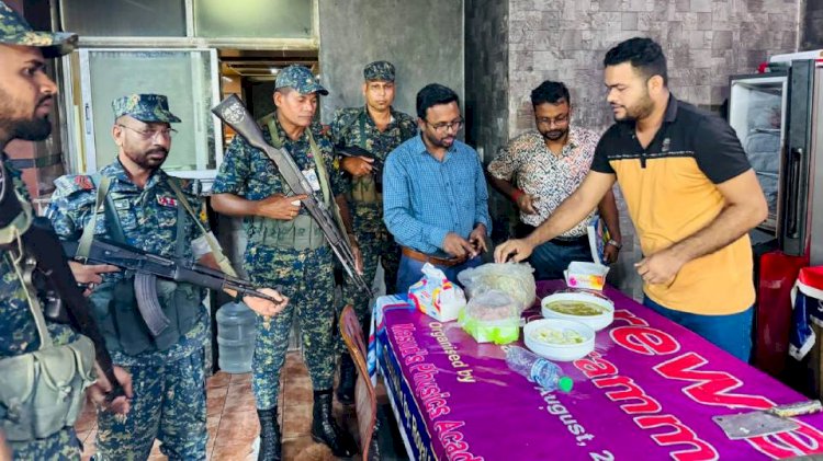 নর্থ টাউন রেস্টুরেন্ট এন্ড পার্টি সেন্টারে জেলা ভোক্তা অধিদপ্তরের অভিযান