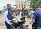 নওগাঁ শহরকে হর্ণ ও উচ্চ শব্দ সৃষ্টিকারী মোটরবাইকের বিরুদ্ধে ট্রাফিকের সাঁড়াশি অভিযান শুরু