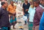 নওগাঁর মহাদেবপুর উপজেলায় সারের জন্য ঘণ্টার পর ঘণ্টা অপেক্ষা,জুতা দিয়েই লাইনের ‘সিরিয়াল’ কৃষক
