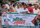 বিএনপির প্রতিষ্ঠাবার্ষিকীতে পাবনায় পেশাজীবী দলের বর্ণাঢ্য র‌্যালি