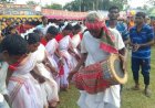 নওগাঁ মহাদেবপুর নাটশাল ফুটবল মাঠে সমতলের আদিবাসীদের ৩১তম কারাম উৎসব অনুষ্ঠিত