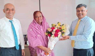 ঢাকায় সিটি ব্যাংক কর্তৃপক্ষকে ডক্টর হোসনে আরা বেগম এর  শুভেচ্ছা