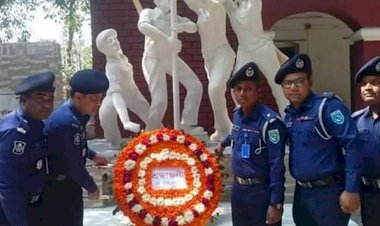 বিভিন্ন কর্মসূচির মধ্য দিয়ে গাইবান্ধার বামনডাঙ্গায় চার পুলিশ হত্যা দিবস পালিত