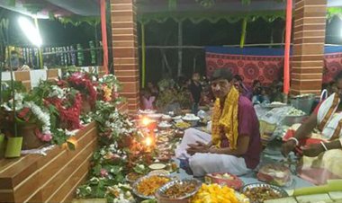 কেশবপুরের মঙ্গলকোটে গাছতলা পূজা  অনুষ্ঠিত