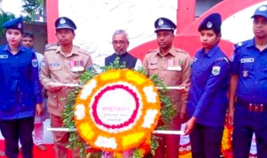 রাজশাহী মোহনপুরে মহান স্বাধীনতা দিবসে পুষ্পস্তবক অর্পণ করা হয়েছে