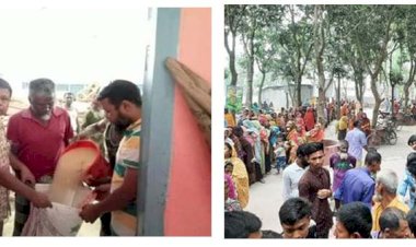 গোবিন্দগঞ্জের কোচাশহর ইউনিয়নে পবিত্র ঈদুল ফিতর উপলক্ষে দুস্থ-অসহায়পরিবারের  মাঝে ভিজিএফ এর চাল বিতরন