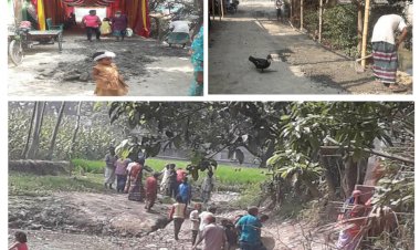 ৪০ দিনের মাটি কাটা কর্মসূচি চলমান