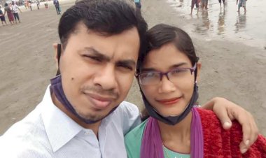 গলাচিপায় স্ত্রীর স্বীকৃতি দাবিতে স্বামী 'র বাড়িতে অনশন
