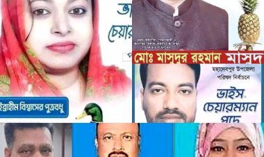নওগাঁর মান্দা ও মহাদেবপুর  উপজেলা পরিষদে নির্বাচিত বিজয়ী যারা হলেন