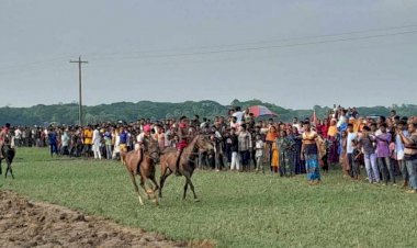 কেশবপুরে ঐতিহ্যবাহী ঘোড়দৌড়  প্রতিযোগিতা অনুষ্ঠিত