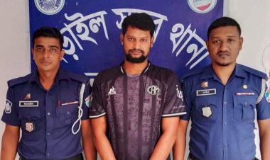 নড়াইল সদর থানা পুলিশের অভিযানে সাত বছরের সশ্রম  কারাদণ্ডপ্রাপ্ত আসামি গ্রেফতার